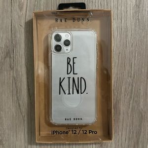 NWT Rae Dunn BE KIND iPhone 12 / 12 pro phone case